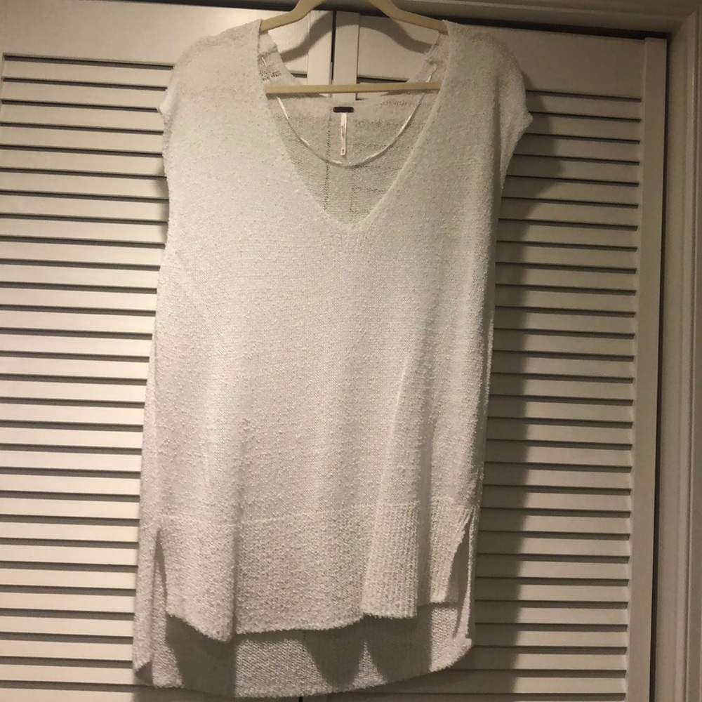 Free People Short Sleeve Knit Sweater